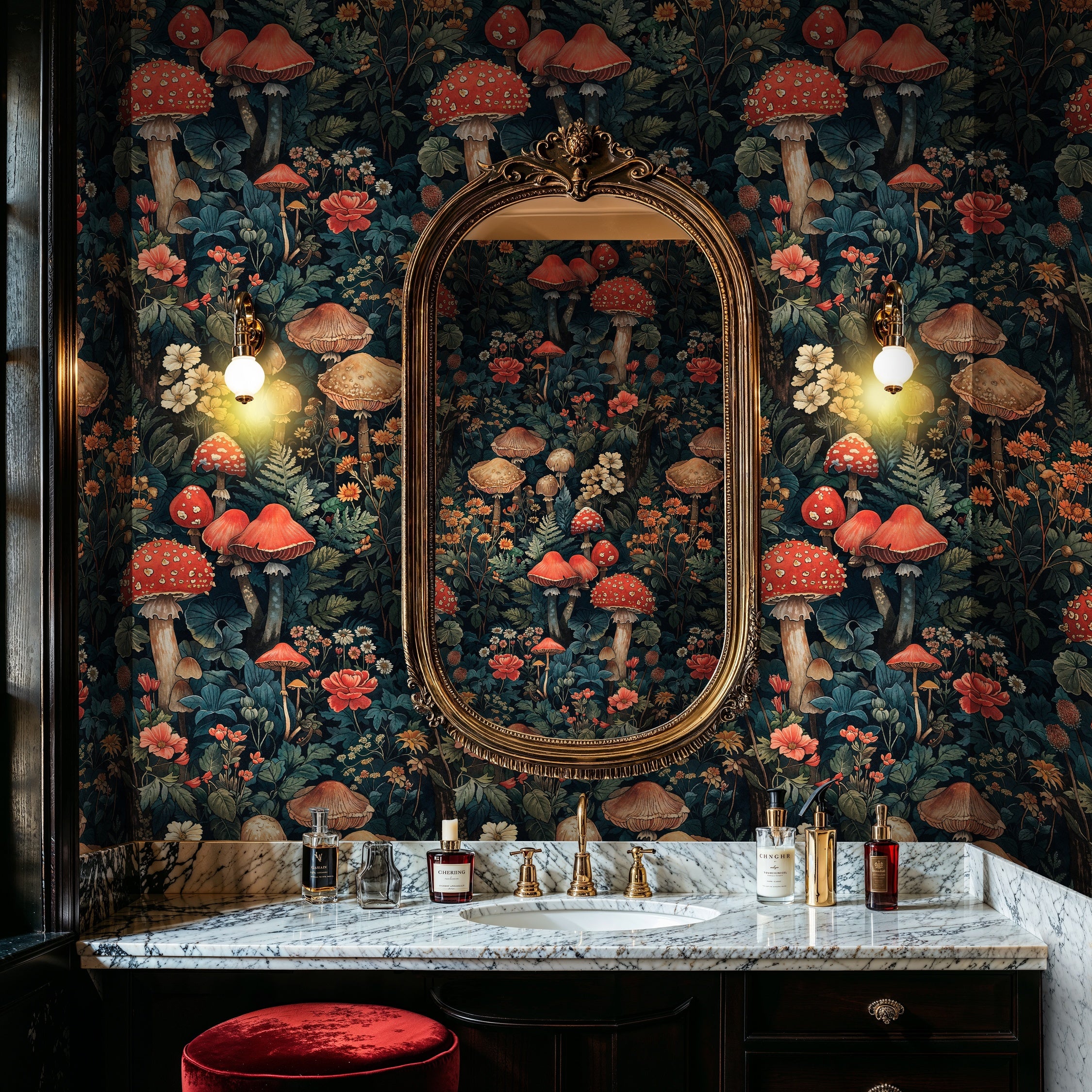 Whimsical Mushroom Wallpaper