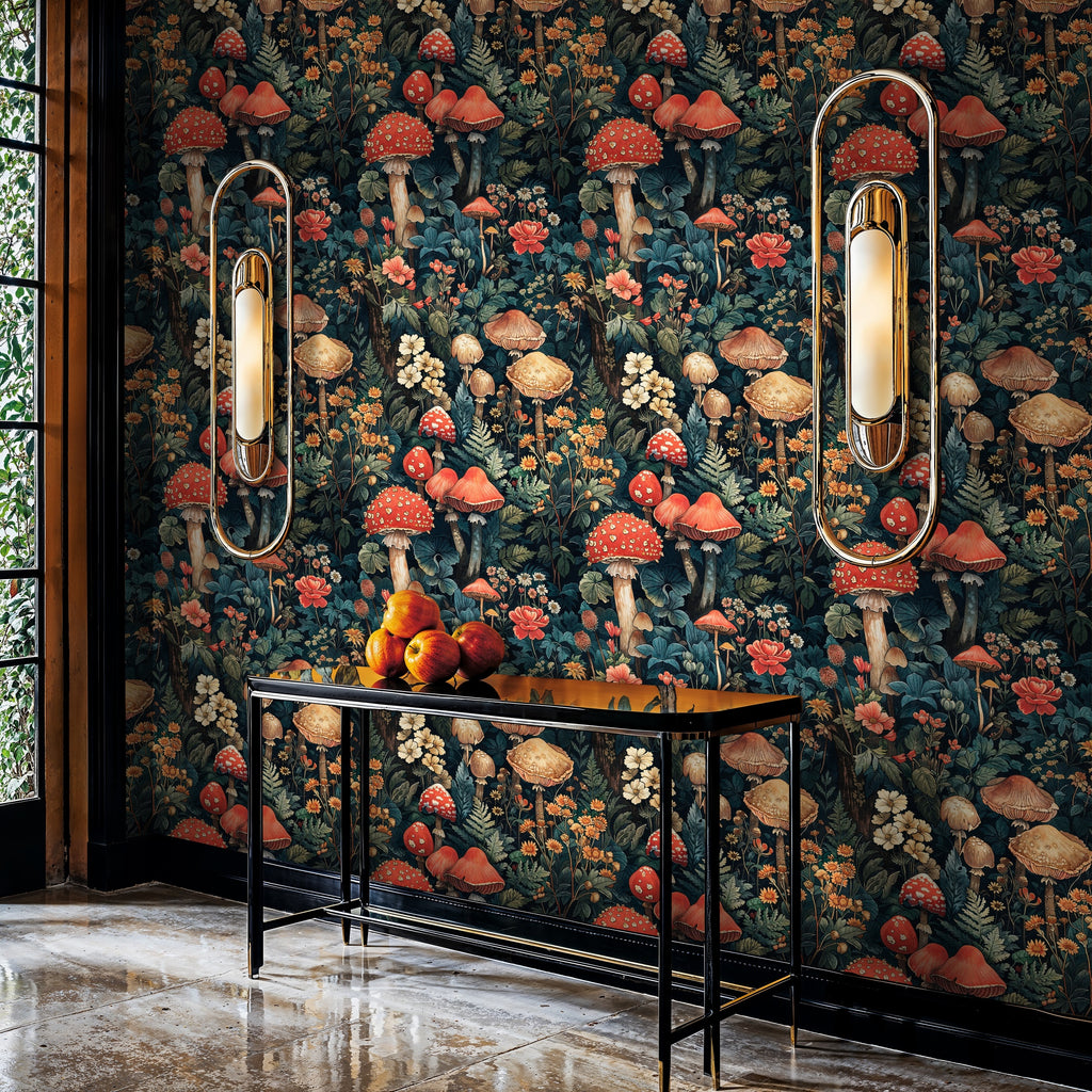 Whimsical Mushroom Wallpaper